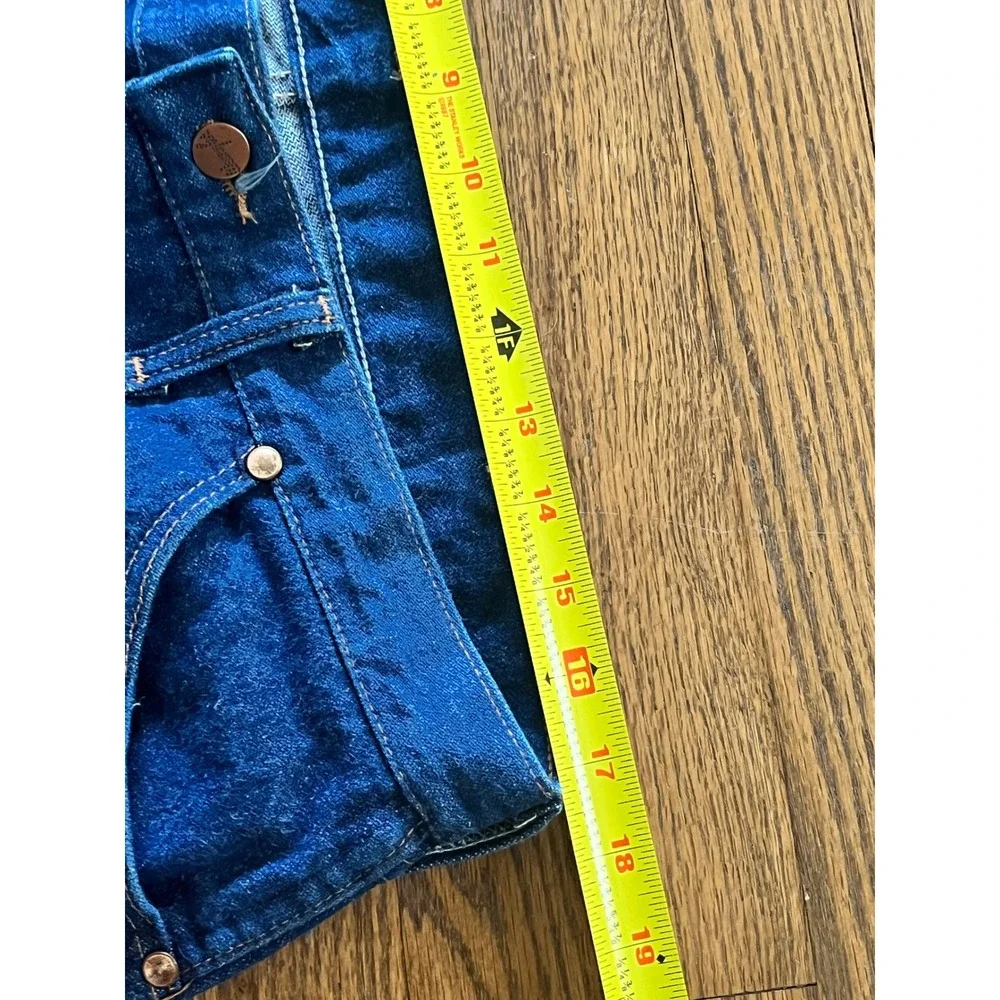 Vintage Wrangler 13MWZ Cowboy Cut Jeans Mens 38x33 Made in USA Indigo Denim